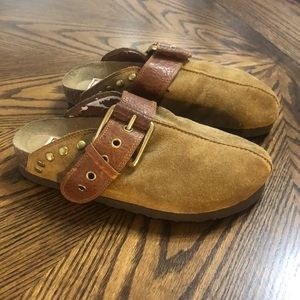 Lucky Brand leather mules size 5